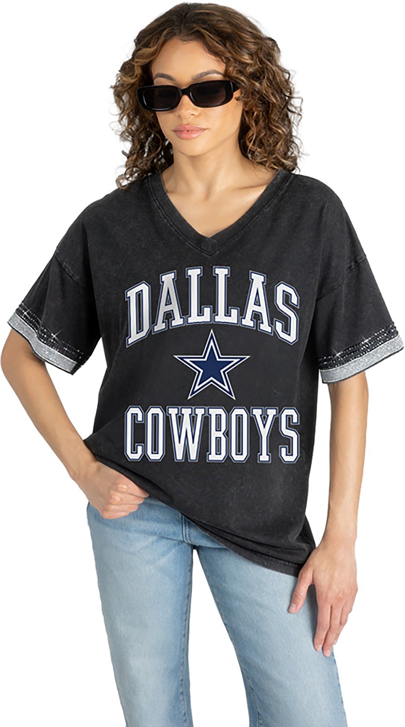 Dallas Cowboy Women's Cowboys Box Seat Chic V-Neck T-shirt