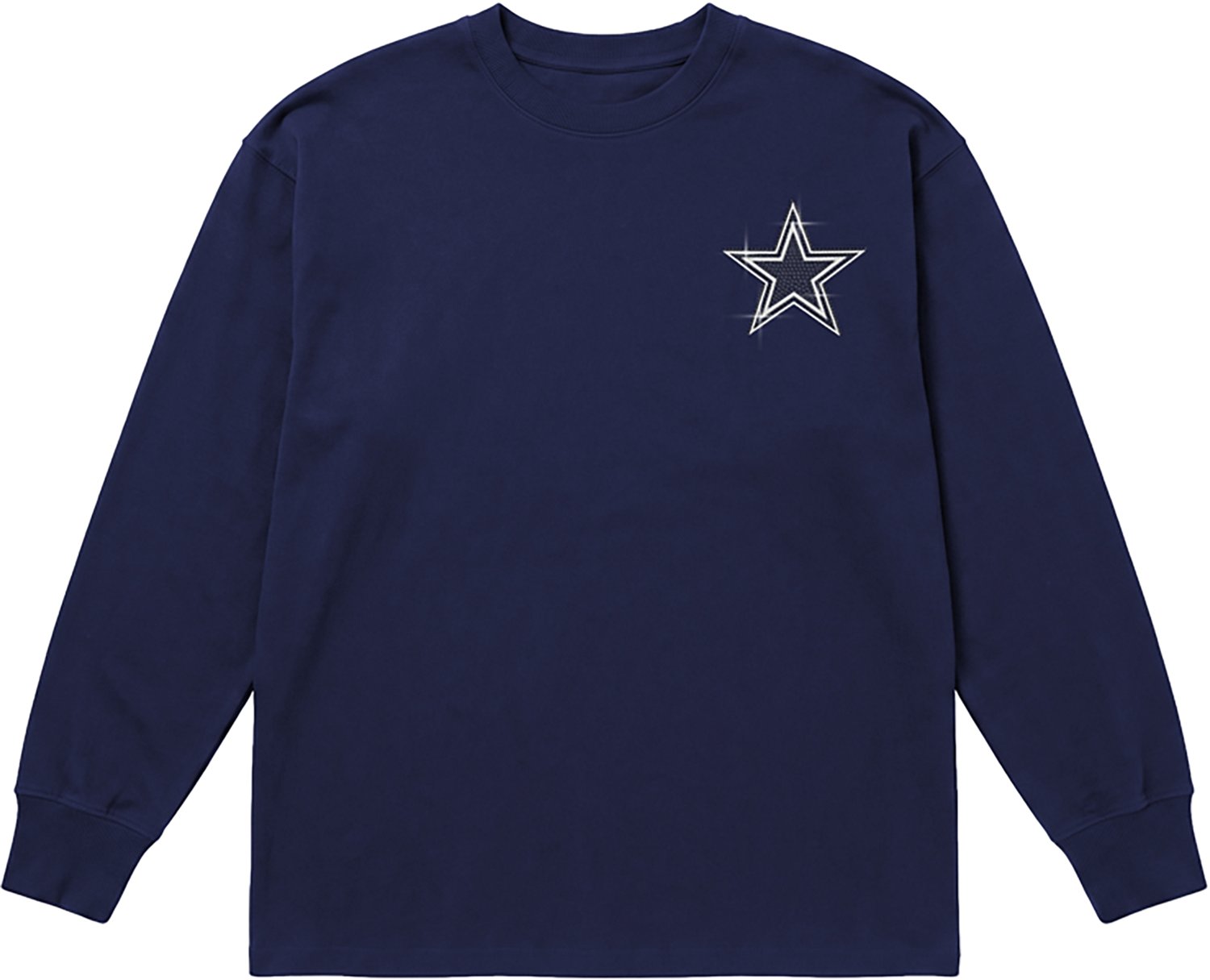 Dallas Cowboy Women's  Cowboys Light It Up Oversized Long Sleeve T-shirt - view number 6