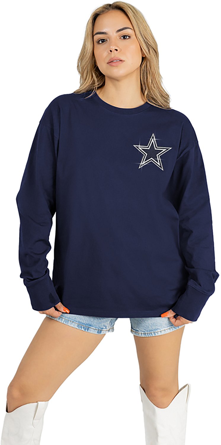 Dallas Cowboy Women's  Cowboys Light It Up Oversized Long Sleeve T-shirt