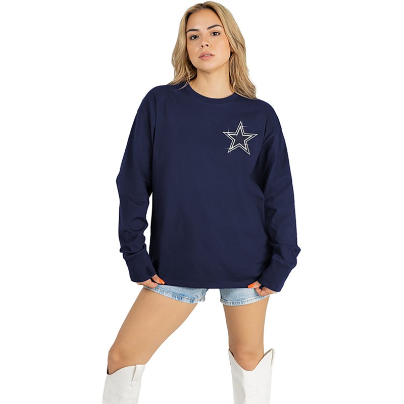 Dallas Cowboy Women's Cowboys Light It Up Oversized Long Sleeve T-shirt