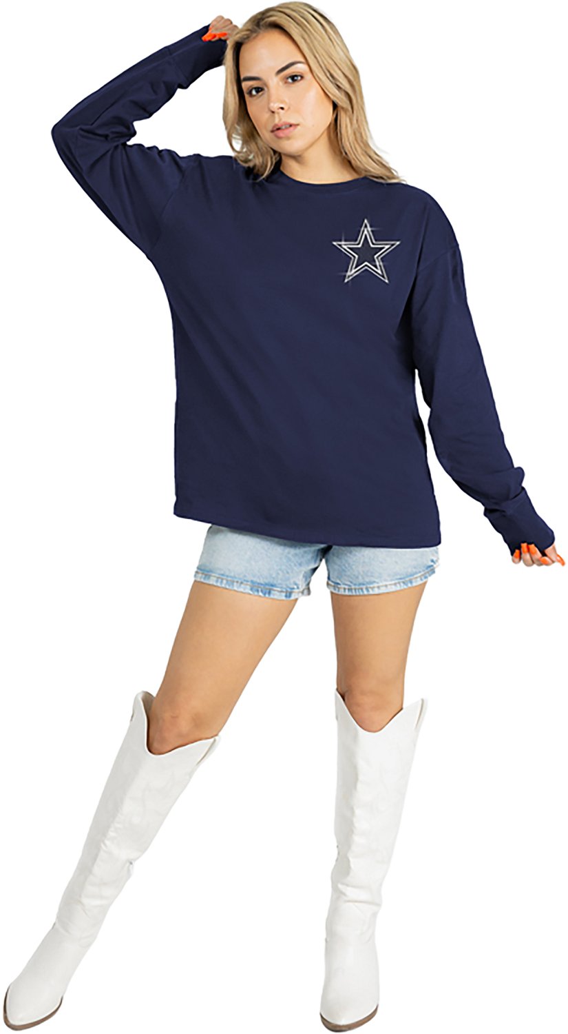 Dallas Cowboy Women's  Cowboys Light It Up Oversized Long Sleeve T-shirt - view number 3