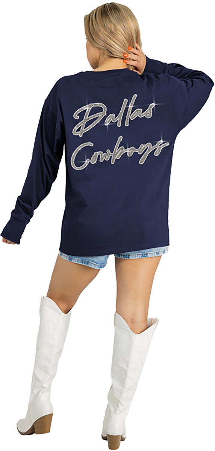 Dallas Cowboy Women's  Cowboys Light It Up Oversized Long Sleeve T-shirt - view number 4