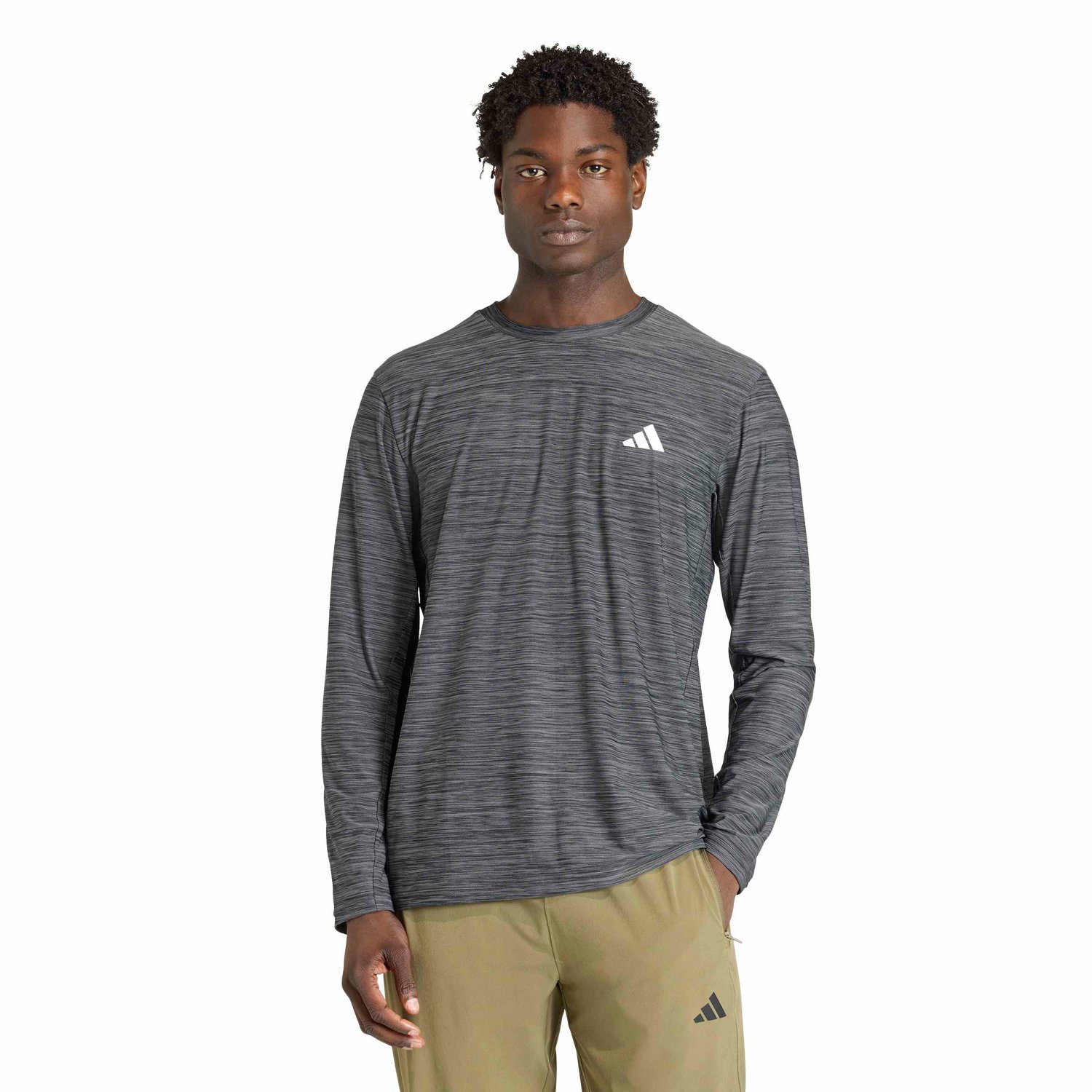 adidas Men’s Workout Essentials Flex Long Sleeve Training T‑Shirt