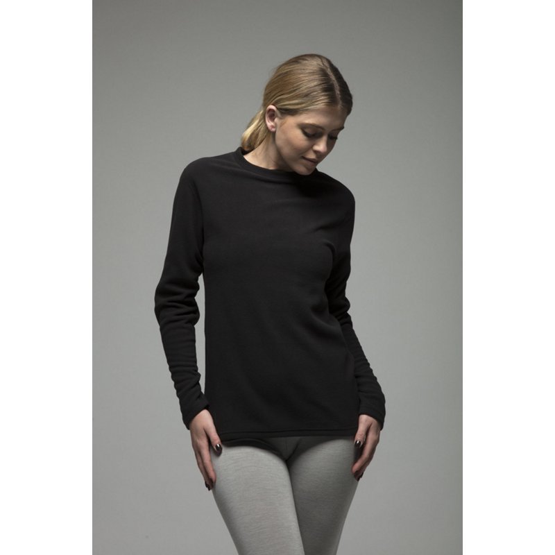 Heat Holders Women's Arctic Thermal Base Layer Long-Sleeve Top - Black