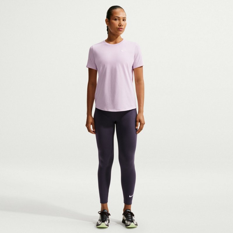Nike Womens Crew Neck Short Sleeve Active T-Shirt, X-small, Purple