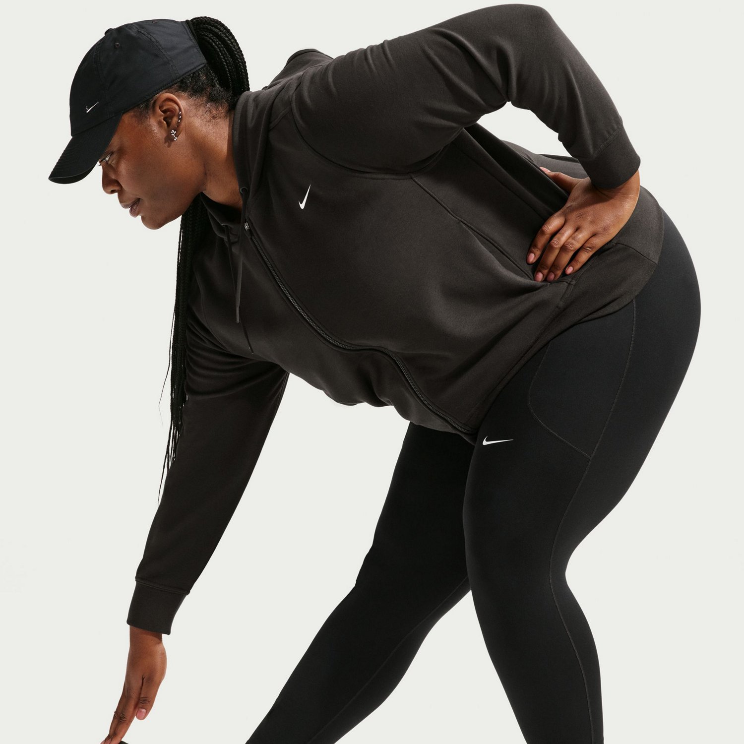 Nike Women's Dri-FIT High-Waisted Plus Size 7/8 Leggings with Pockets - view number 5