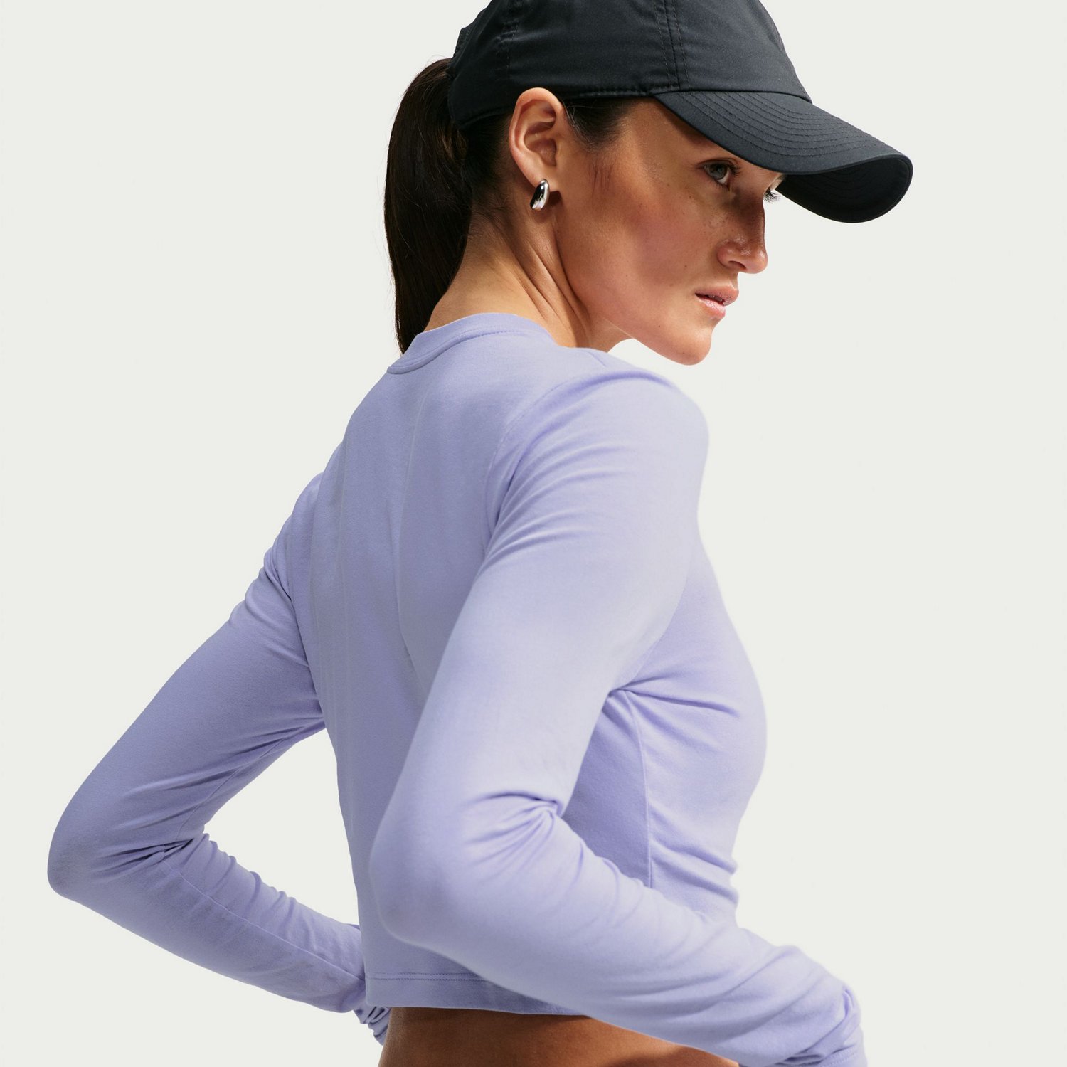 Nike Sportswear Women's Chill Knit Long Sleeve Cropped Top - view number 4