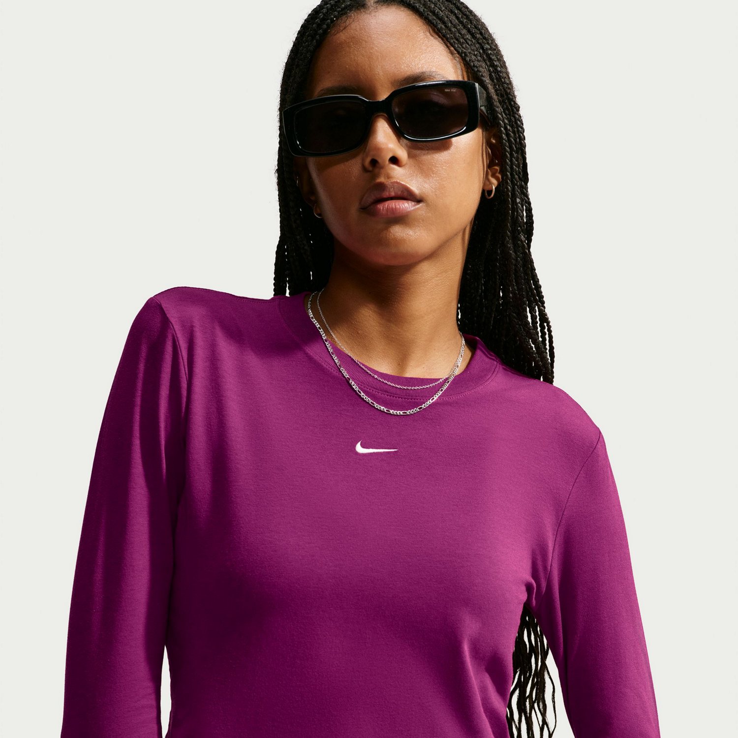 Nike Sportswear Women's Chill Knit Long Sleeve Cropped Top - view number 3