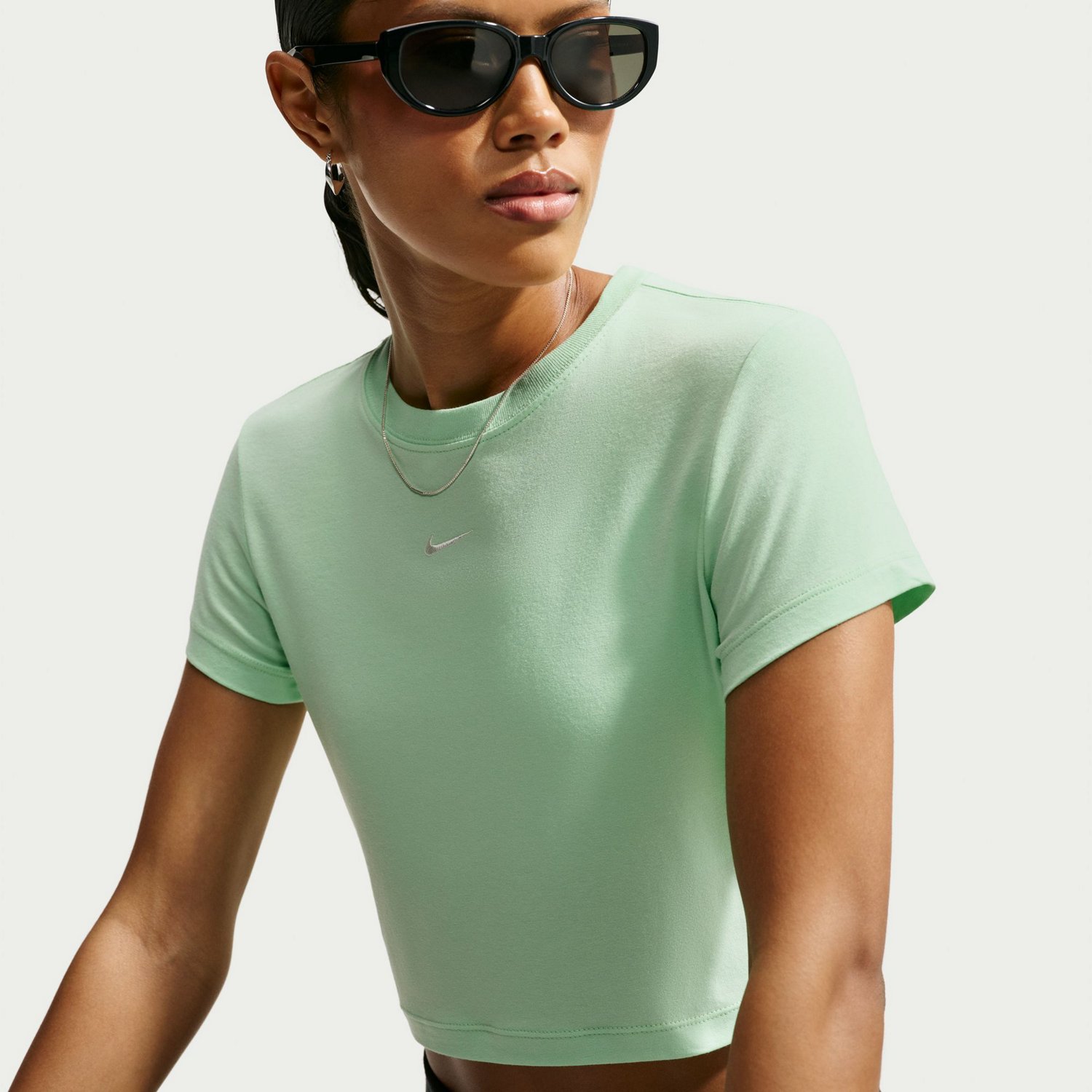 Nike Women's Sportswear Chill Knit Cropped T-shirt - view number 5