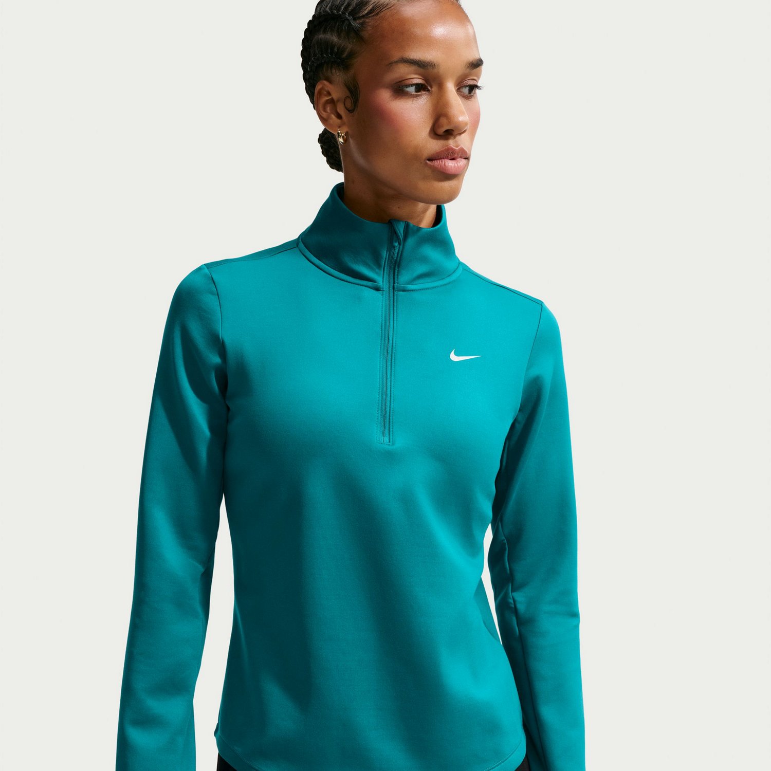 Nike Women's One Therma-Fit 1/2 Zip Mid Layer Top - view number 3