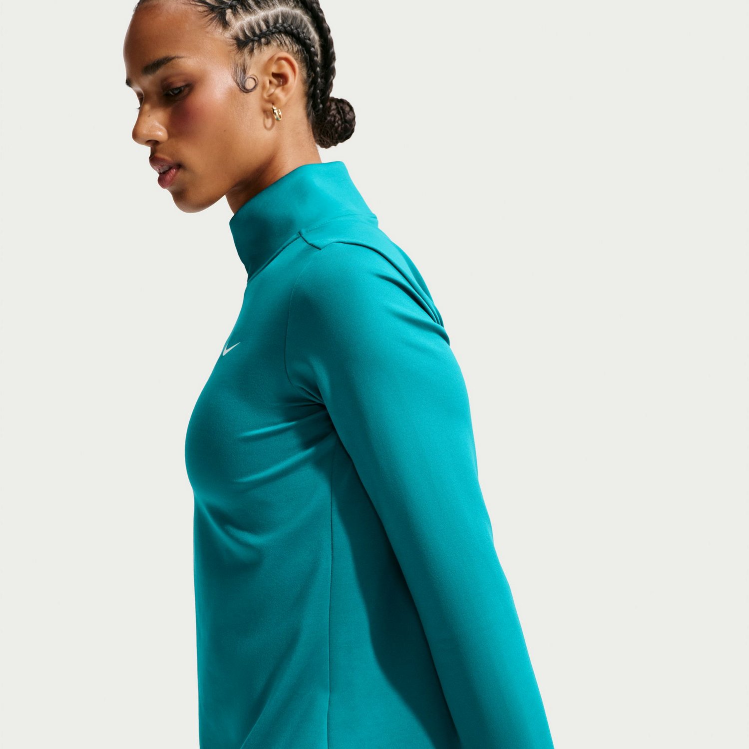 Nike Women's One Therma-Fit 1/2 Zip Mid Layer Top - view number 4