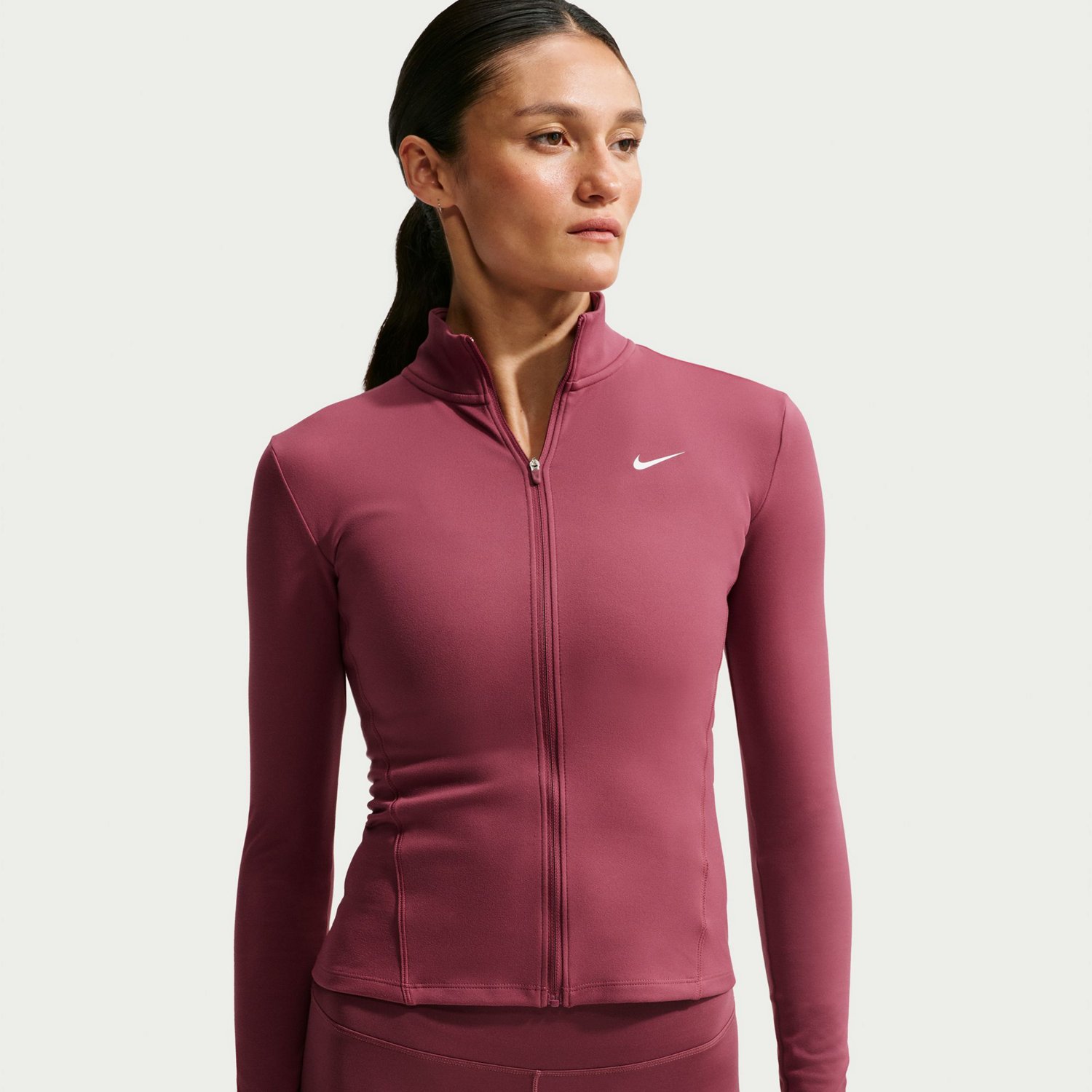 Nike Women's One Fitted Dri-FIT Full-Zip Jacket - view number 3