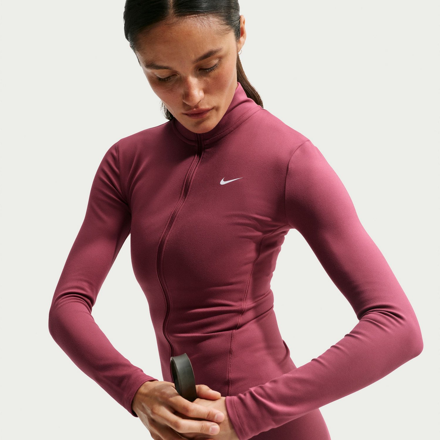 Nike Women's One Fitted Dri-FIT Full-Zip Jacket - view number 5