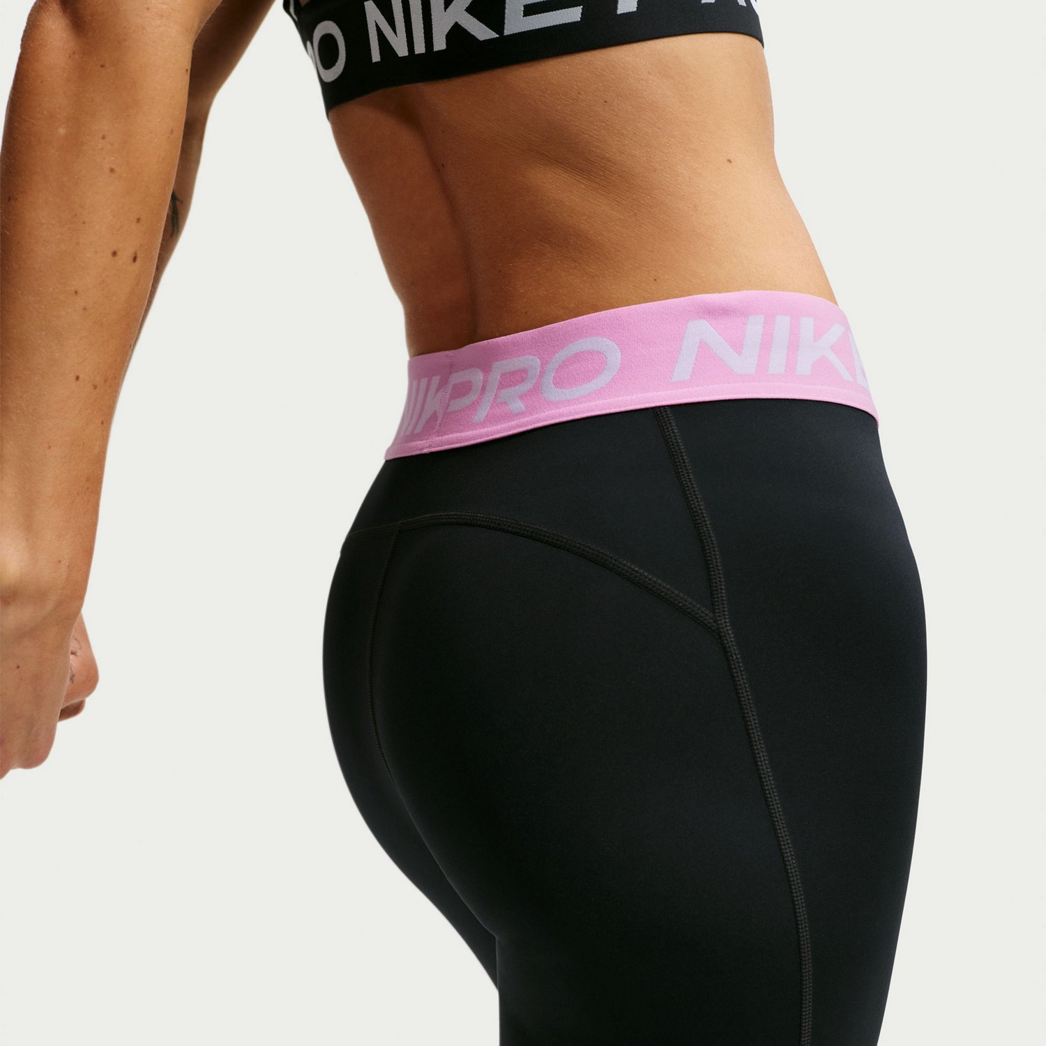 Nike Women's Nike Pro Dri-FIT Mid Rise Full Length Leggings - view number 4