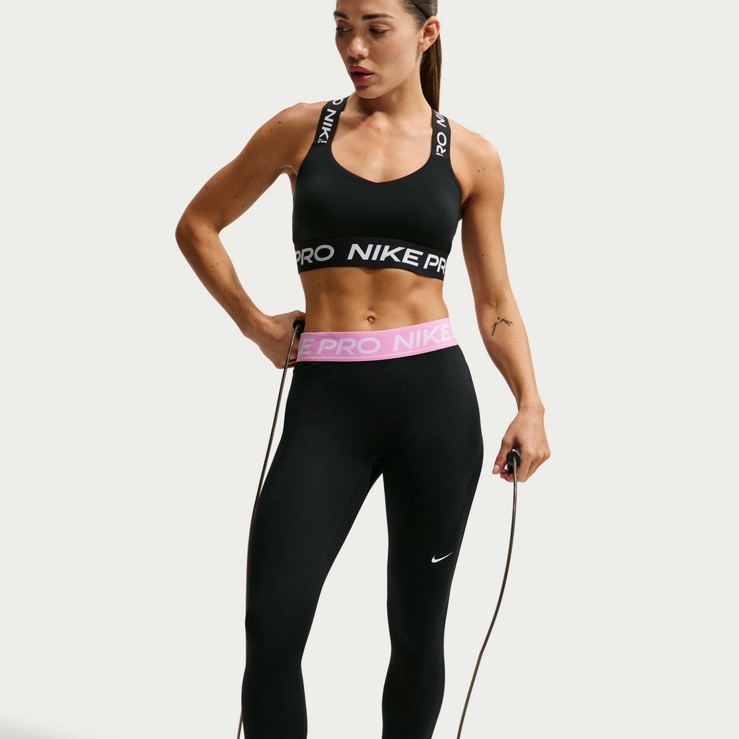 Nike Women's Nike Pro Dri-FIT Mid Rise Full Length Leggings - view number 5