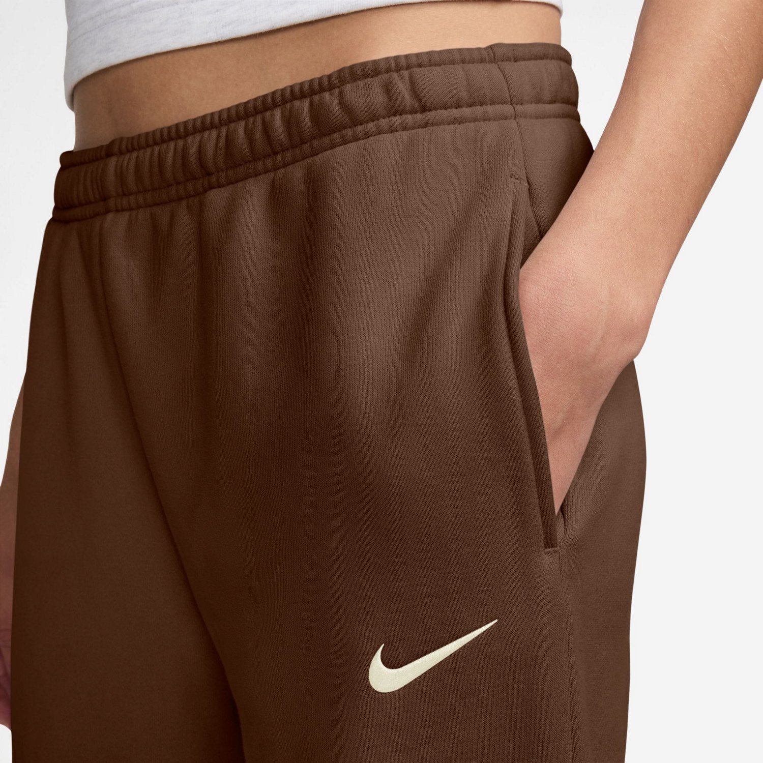 Nike Women's Studio Fleece Mid-Rise Training Pants - view number 3