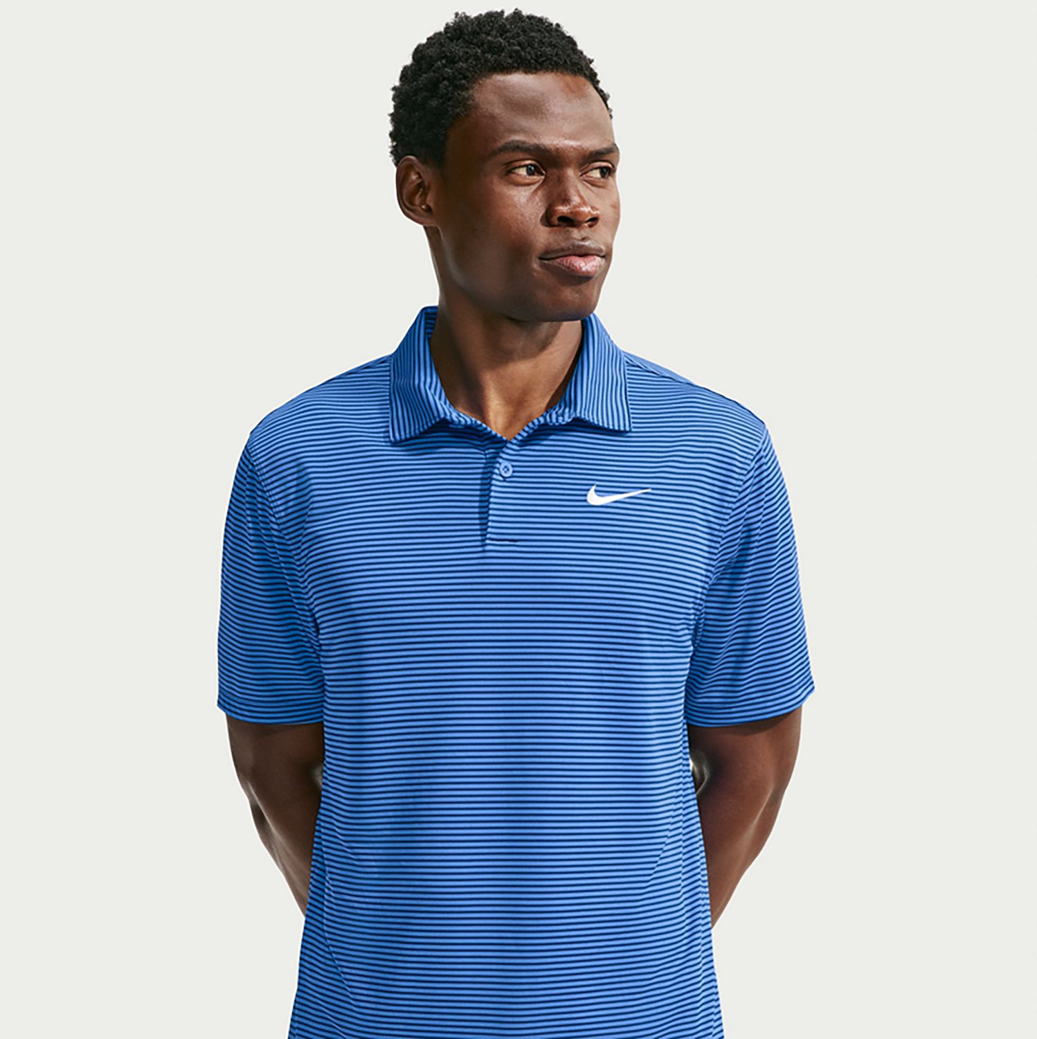 Nike Men's Dri-FIT Approach Striped Short Sleeve Polo - view number 3