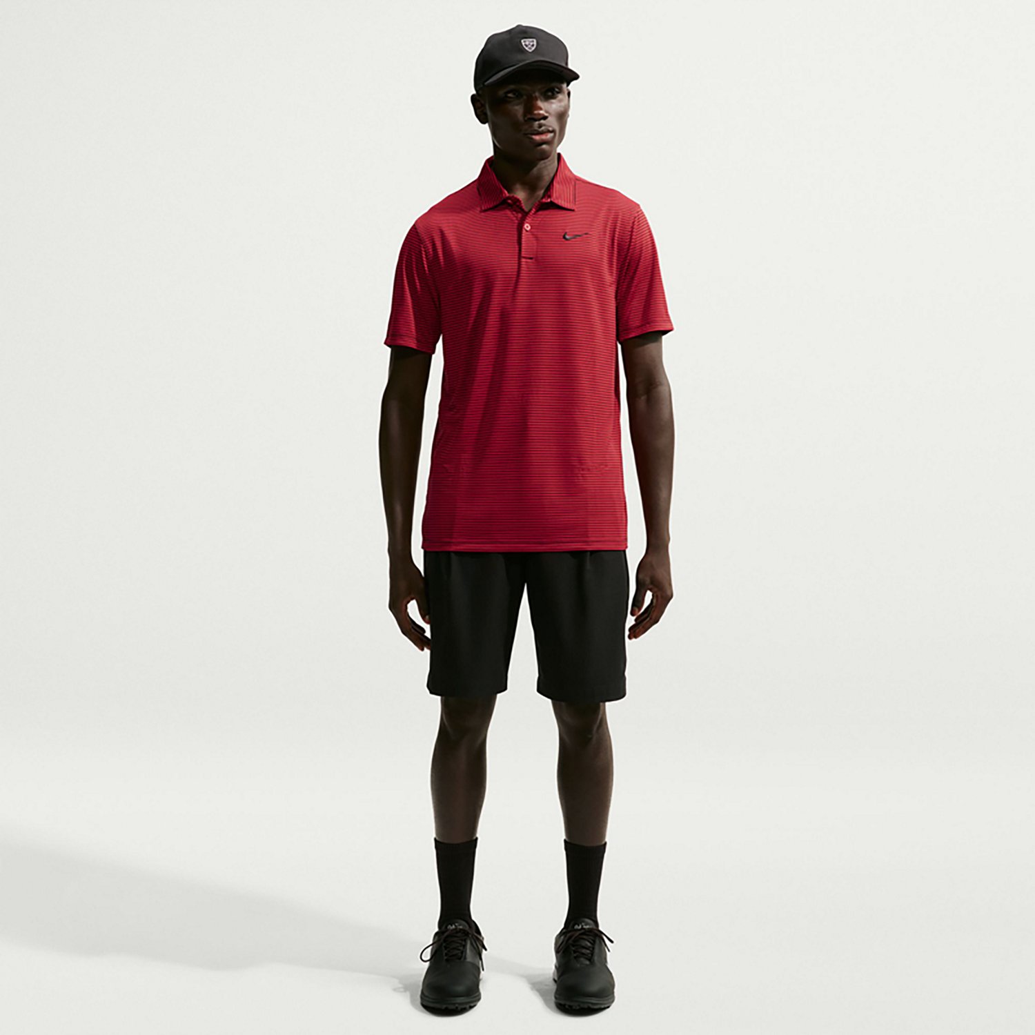Nike Men's Dri-FIT Approach Striped Short Sleeve Polo