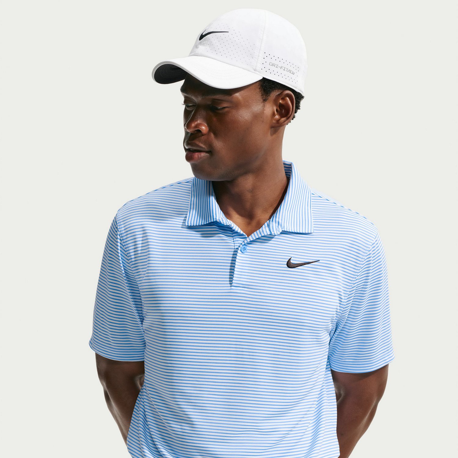 Nike Men's Dri-FIT Approach Striped Short Sleeve Polo - view number 3
