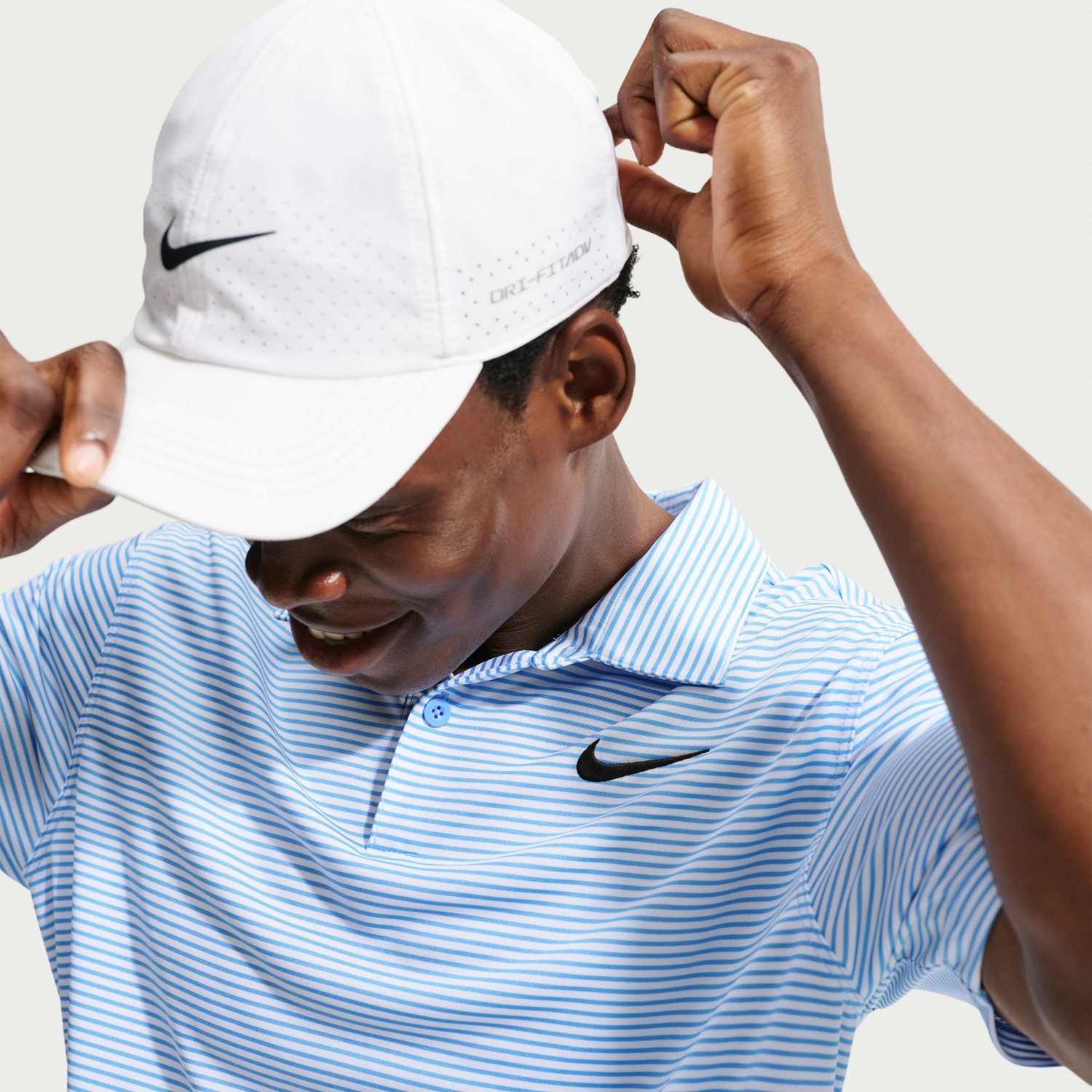 Nike Men's Dri-FIT Approach Striped Short Sleeve Polo - view number 5