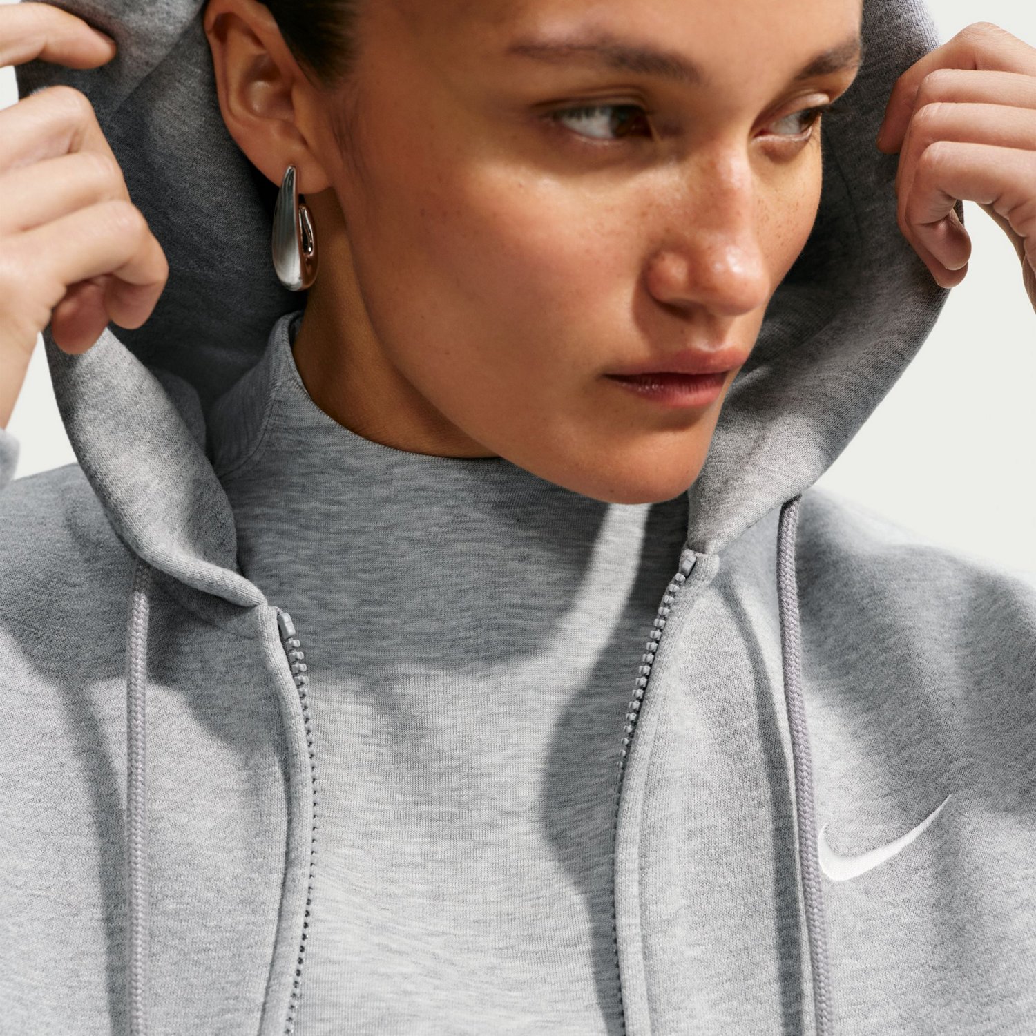 Nike Women's Studio Fleece Midweight Standard Full-Zip Hoodie - view number 5