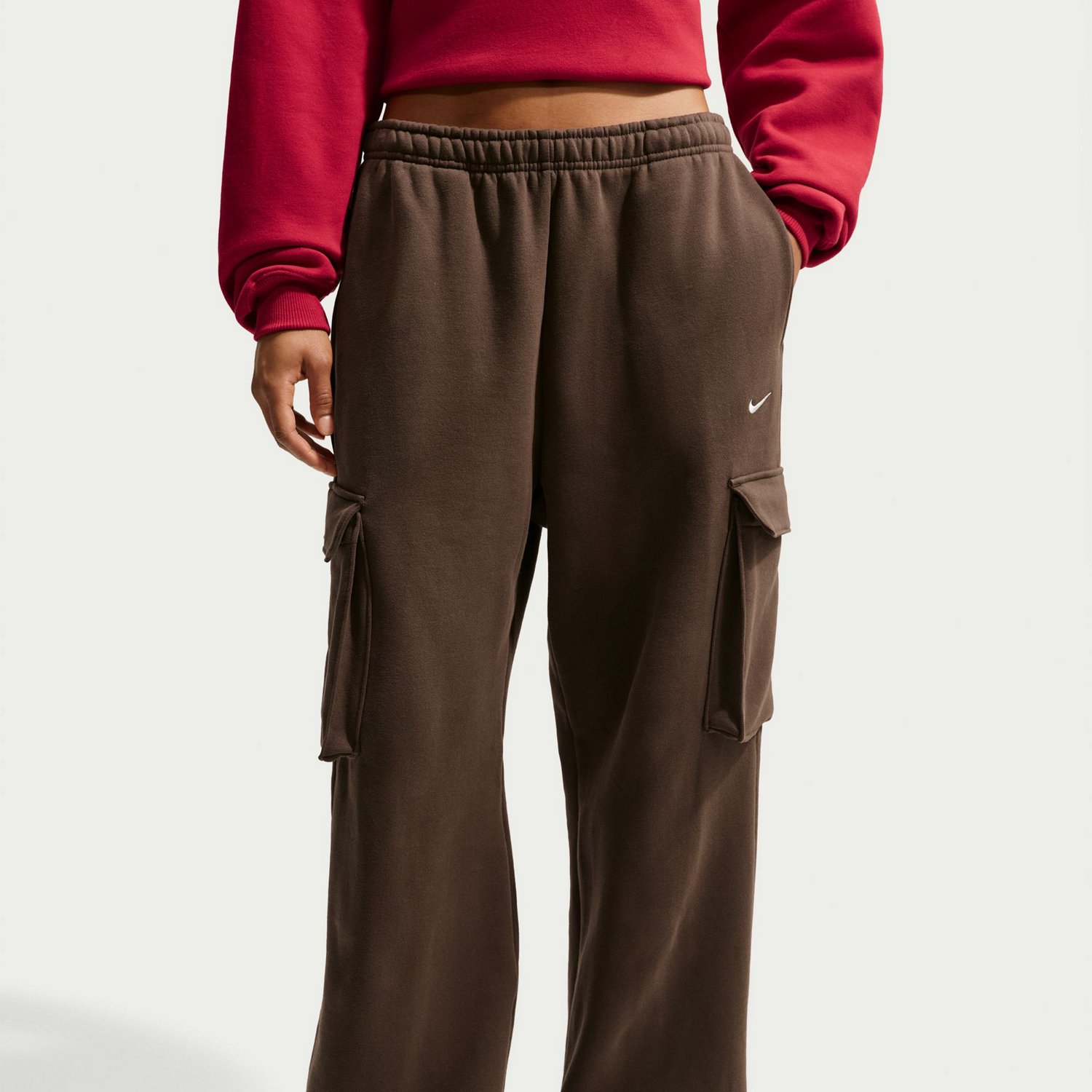 Nike Women's Sportswear Phoenix Fleece Mid-Rise Oversized Cargo Pants - view number 3