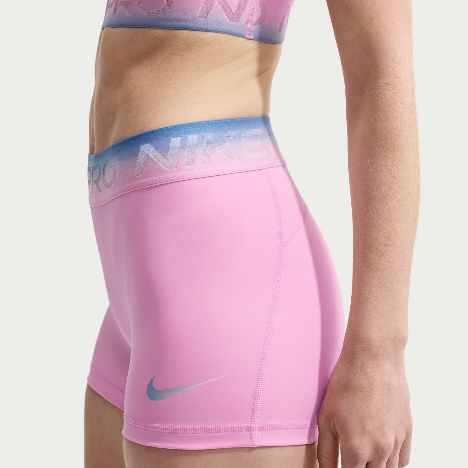 Nike Women's Pro Dri-FIT Mid-Rise Shorts 3 in - view number 4