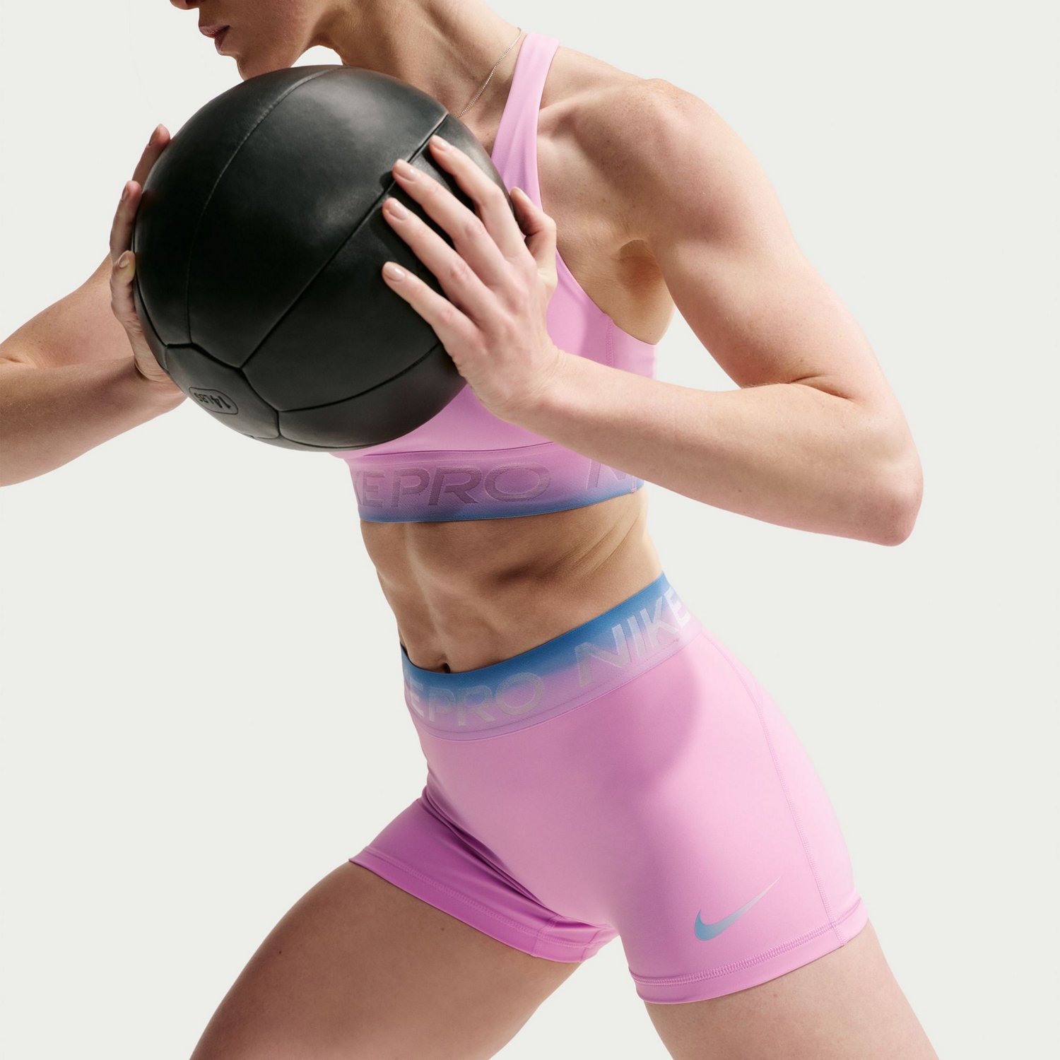 Nike Women's Pro Dri-FIT Mid-Rise Shorts 3 in - view number 5