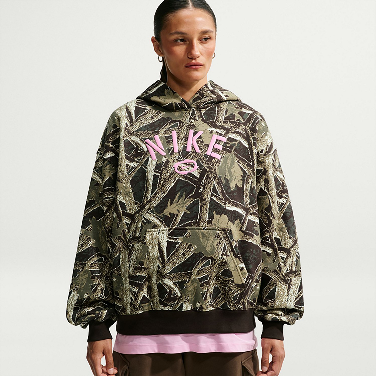 Nike Women's Studio Fleece Oversized Pullover Hoodie - view number 3