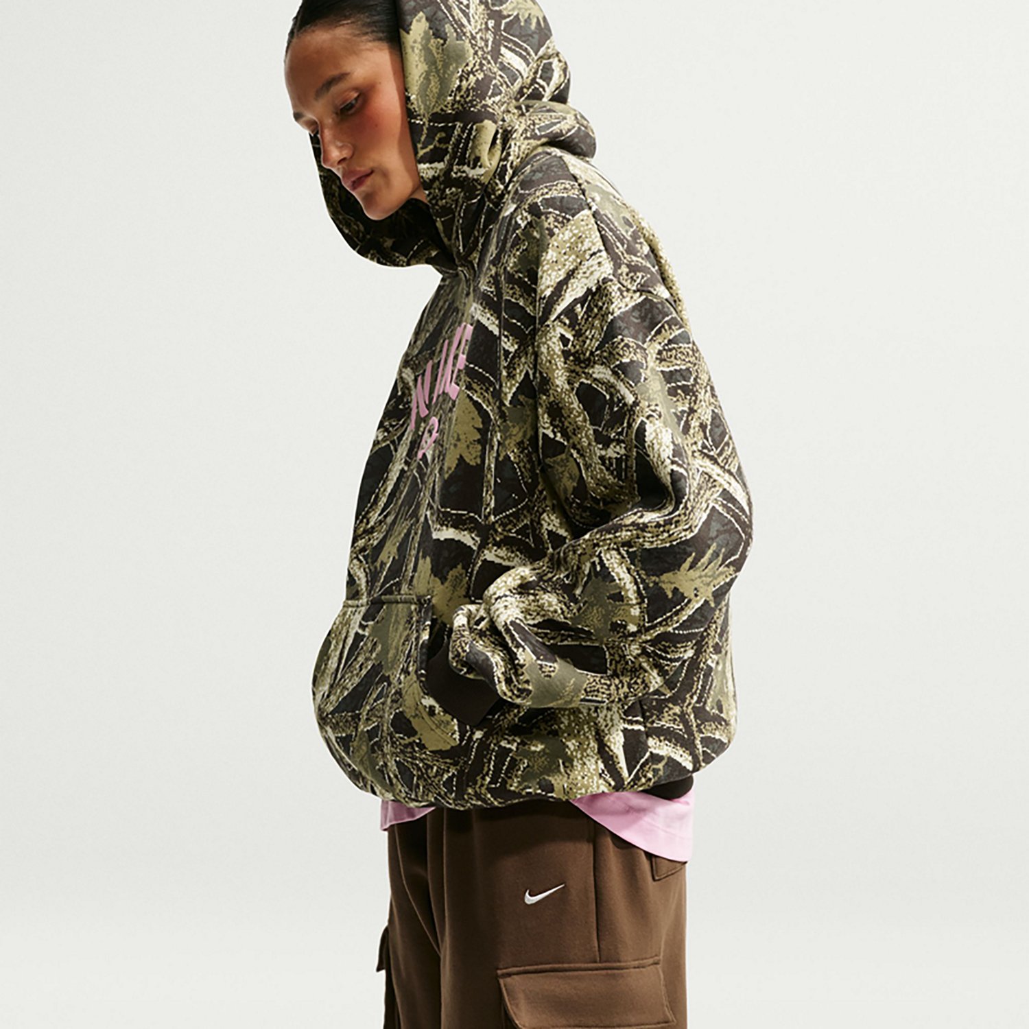 Nike Women's Studio Fleece Oversized Pullover Hoodie - view number 5