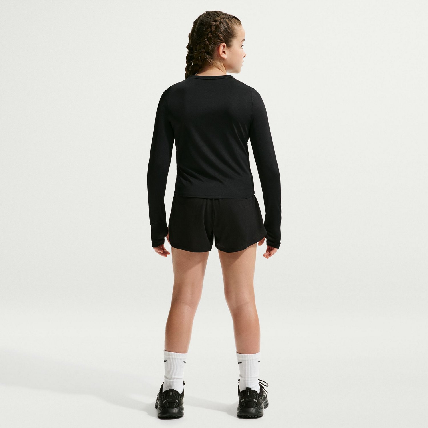 Nike Girls' Dri FIT Dash Long Sleeve Performance Top