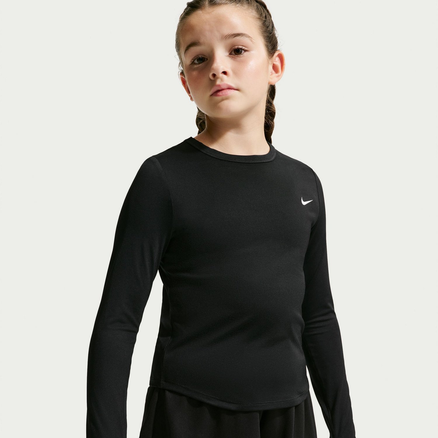 Nike Girls' Dri FIT Dash Long Sleeve Performance Top