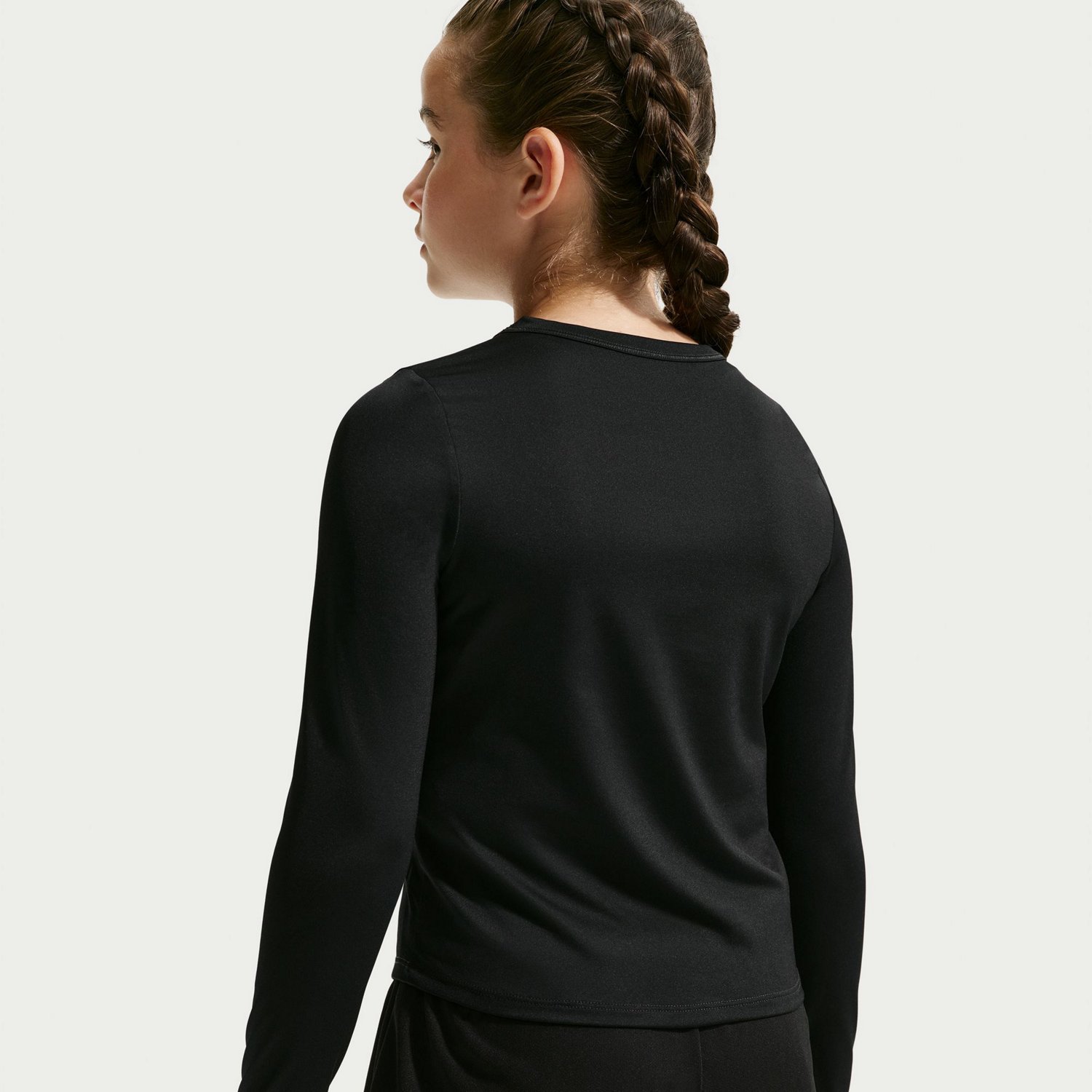 Nike Girls' Dri FIT Dash Long Sleeve Performance Top