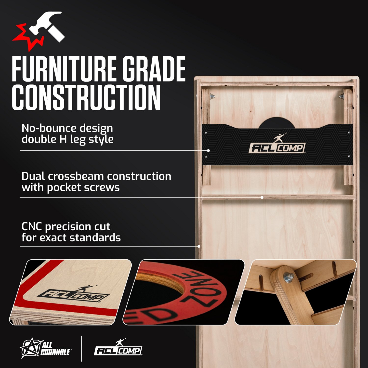 ACL COMP 2x4 Cornhole Boards - view number 3