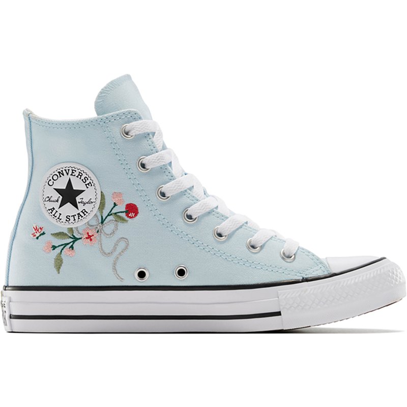 Converse Kids' Grade School Chuck Taylor All-Star High Top Shoes, Size 7, Blue/White/Black