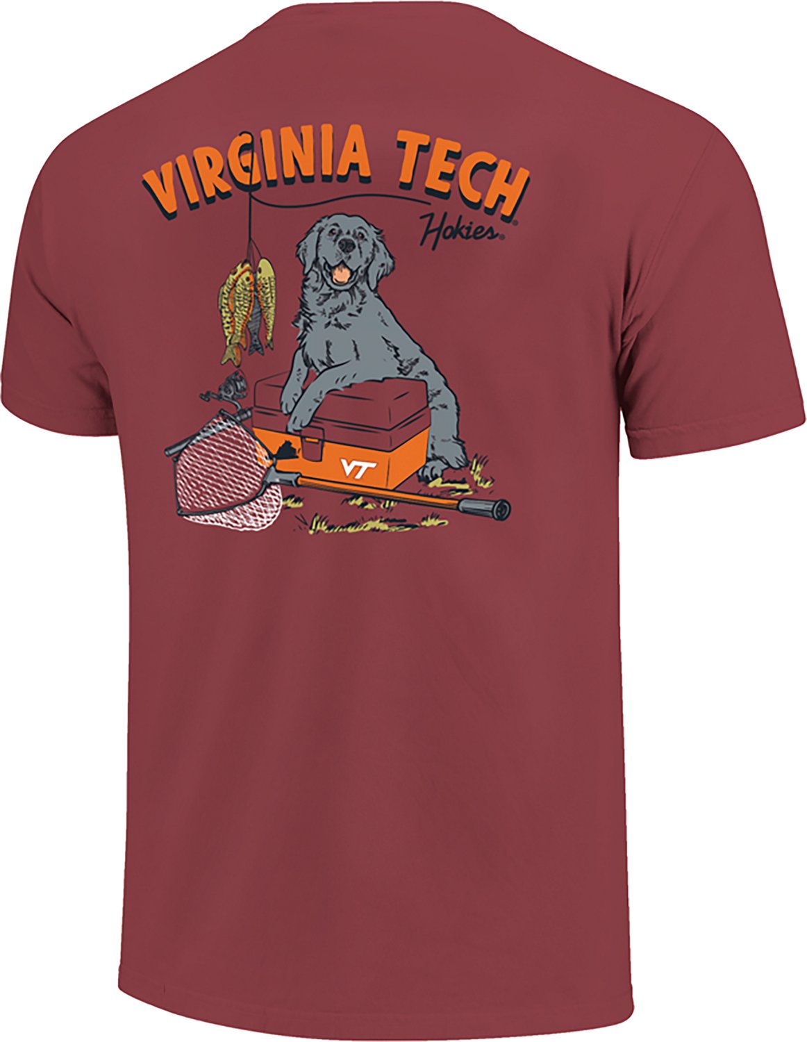 Image One Men's Virginia Tech Fisherman's Best Friend Graphic T-shirt