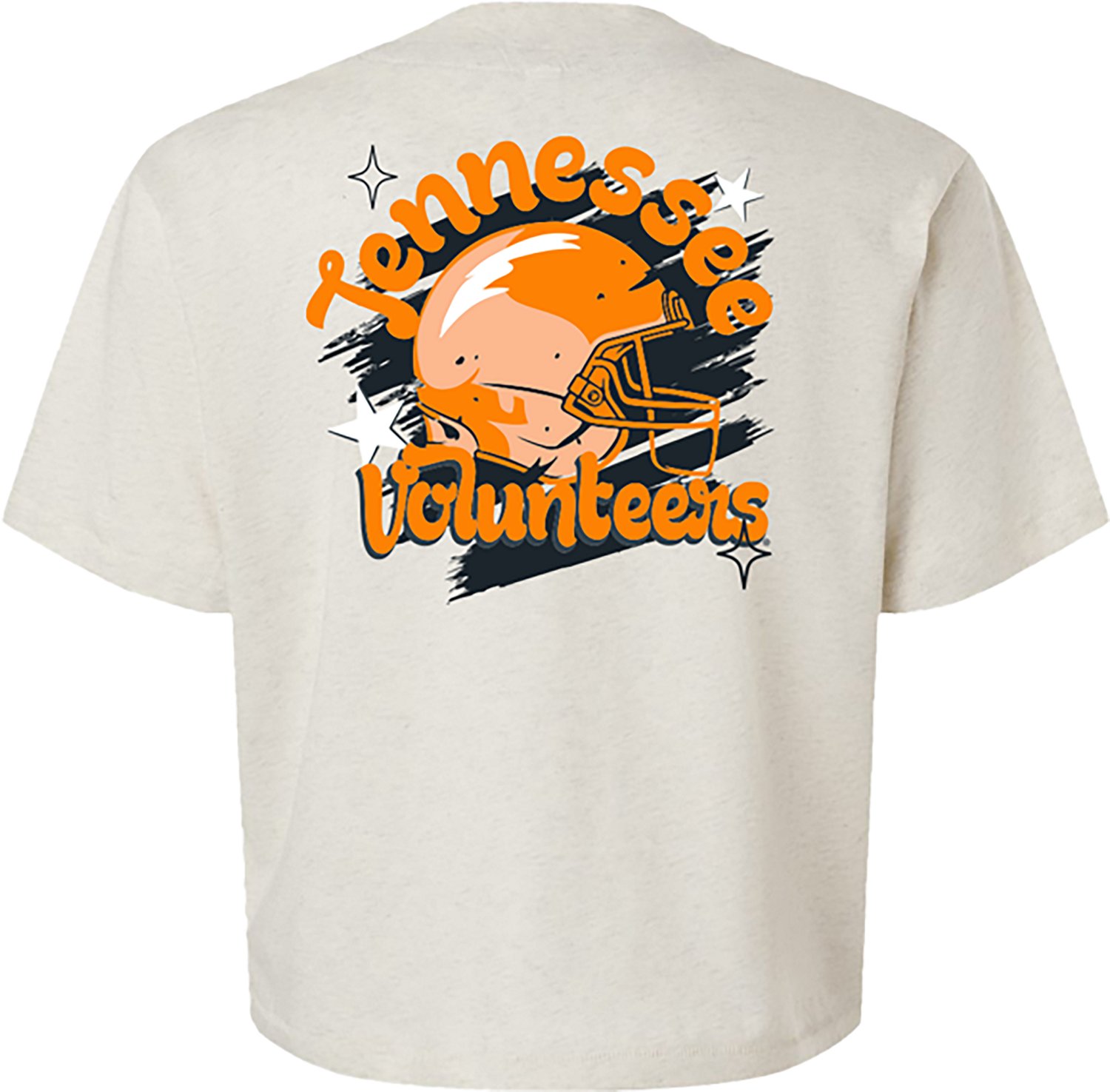 Image One Women's University of Tennessee Groovy Helmet Boxy Graphic T-shirt