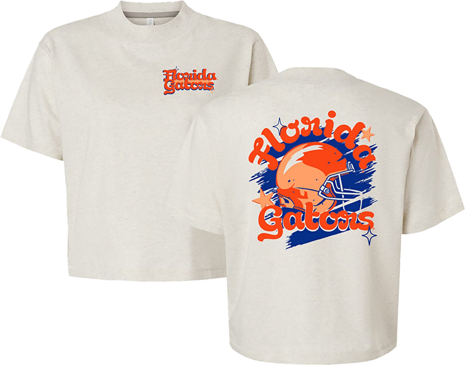 Image One Women's University of Florida Groovy Helmet Boxy Graphic T-shirt - view number 3