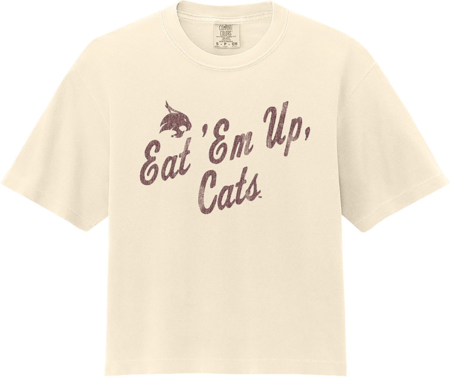 WILDCAT RETRO Women's Texas State University Mantra Script Graphic T-shirt