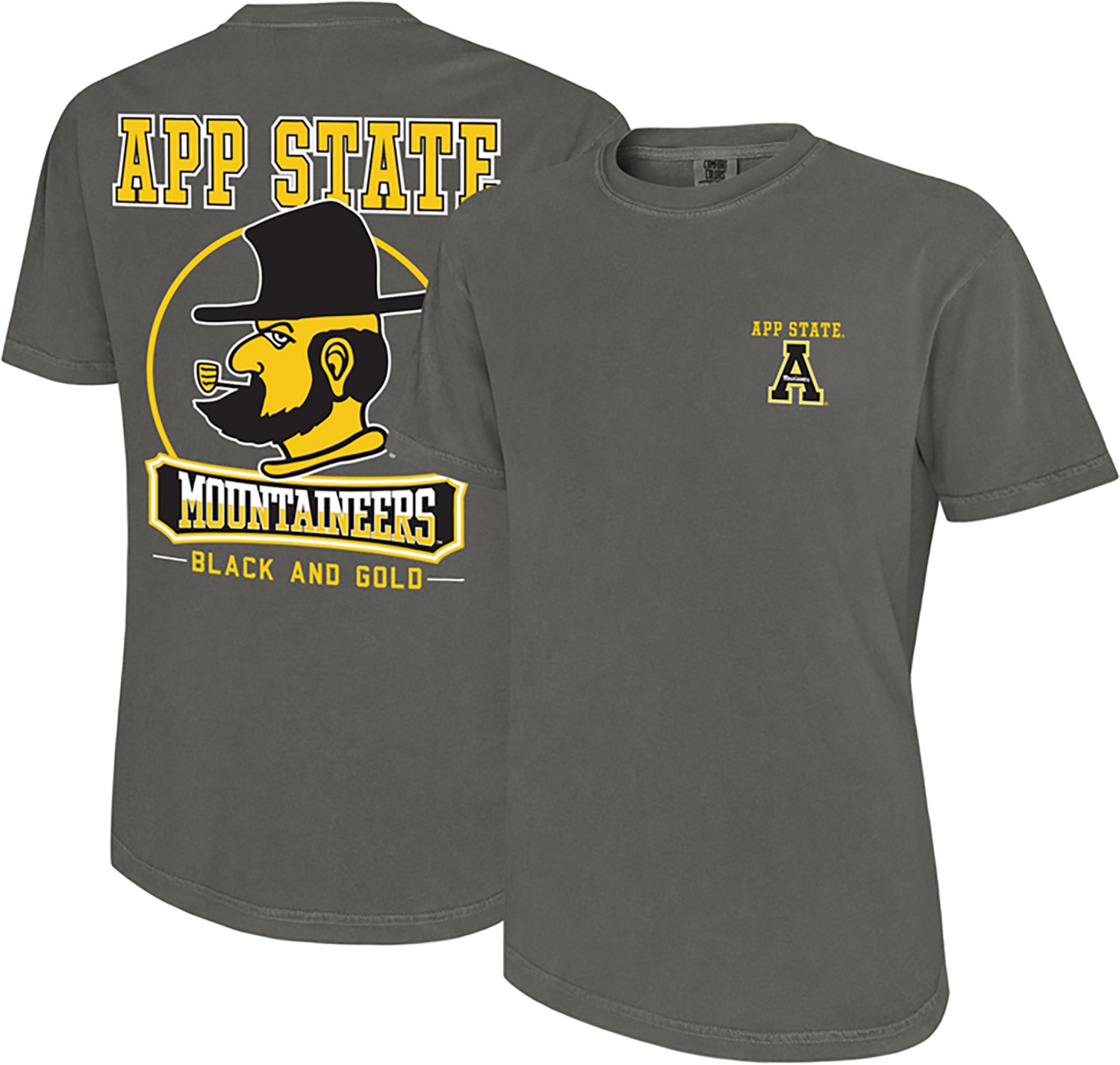 WILDCAT RETRO Men's Appalachian State University Mascot Circle Graphic T-shirt - view number 3