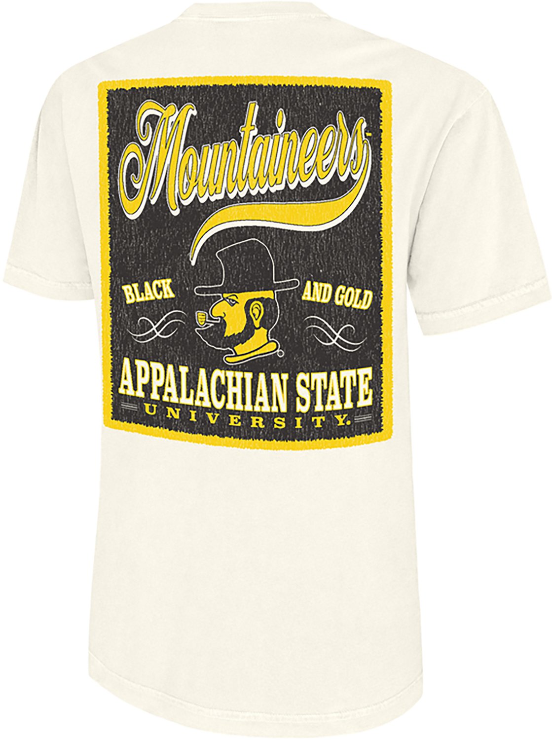 WILDCAT RETRO Men's Appalachian State University Script Tail Patch Graphic T-shirt
