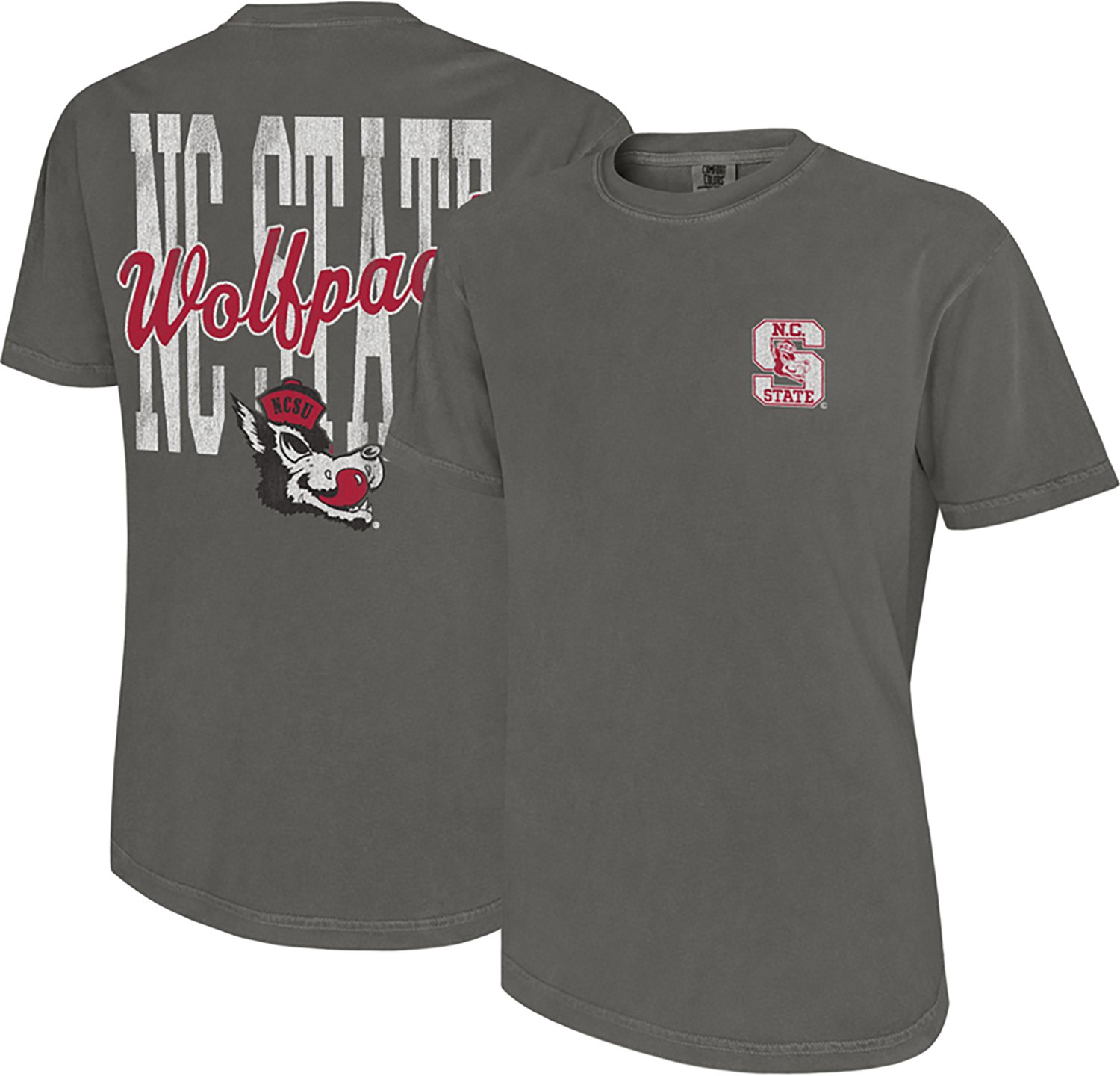WILDCAT RETRO Men's North Carolina State University Team Script Mascot Graphic T-shirt - view number 3