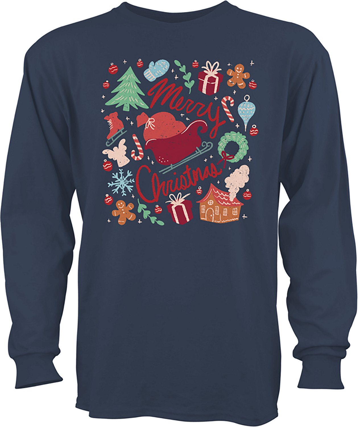 St. Jude Children's Hospital Men's Merry Christmas Elements Long Sleeve T-shirt - view number 2
