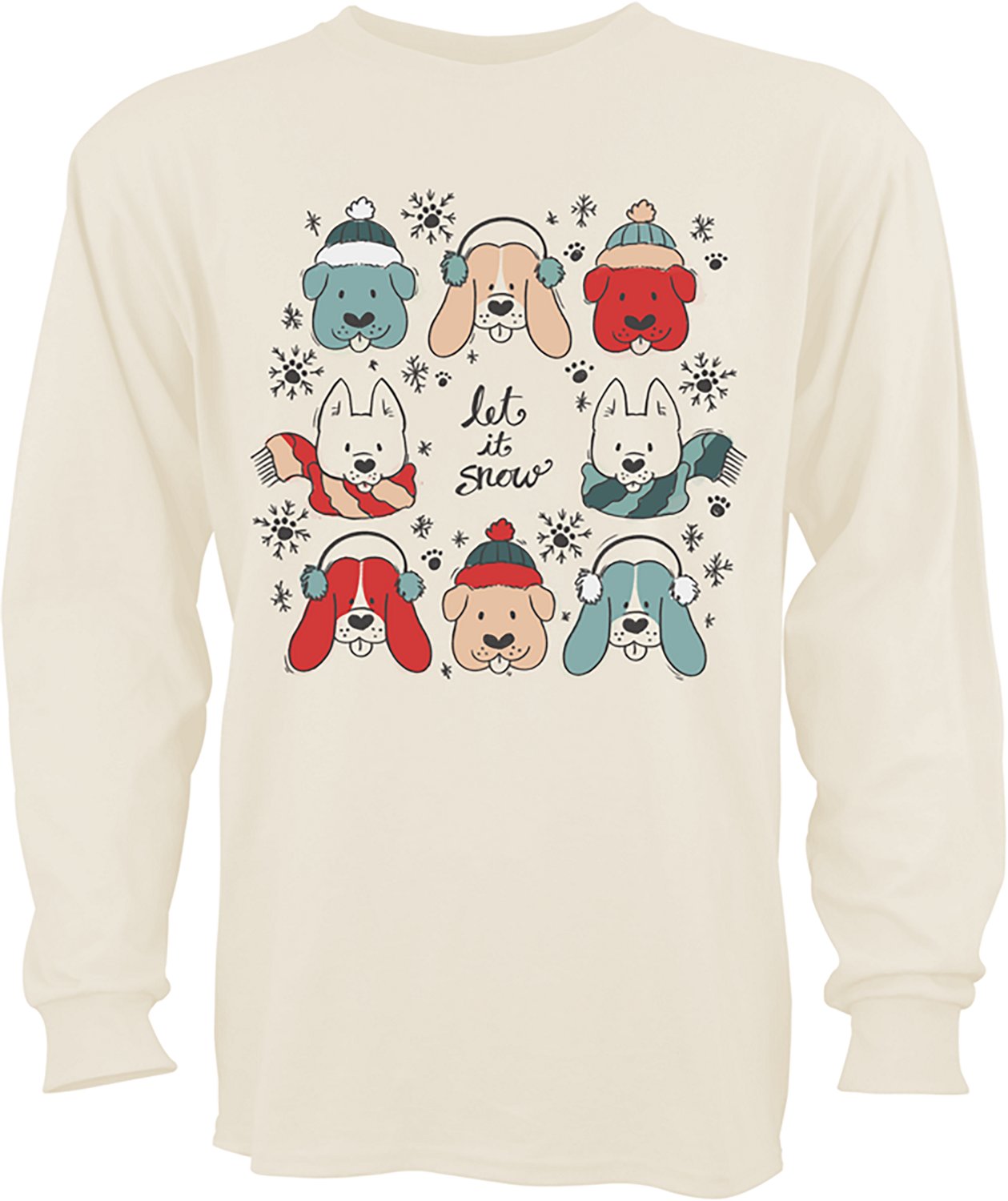 St. Jude's Children's Hospital Adults' Let It Snow Dogs Long Sleeve T-shirt