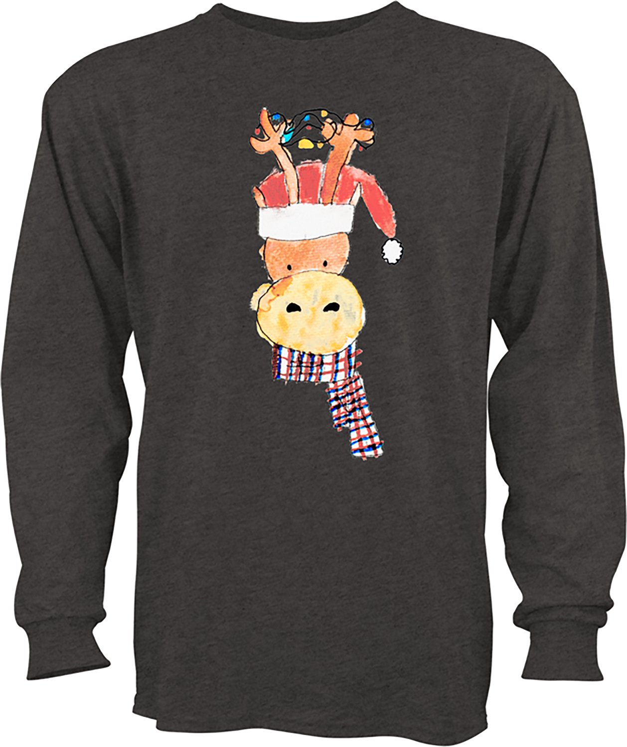 St. Jude's Children's Hospital Adults' Kid Reindeer with Scarf Long Sleeve T-shirt
