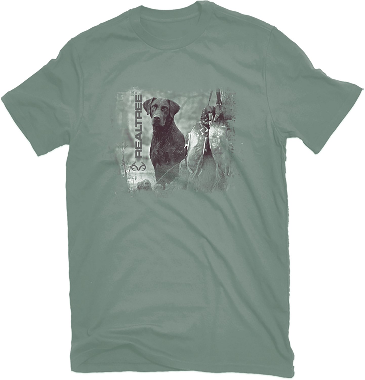 Realtree Outfitters Men's Tonal Dog and Ducks T-shirt
