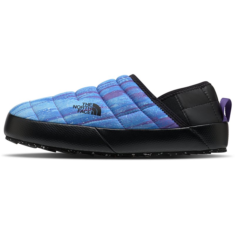 The North Face Women's ThermoBall Traction Mule V Slippers, Size 8, Elevation Stripes Print/TNF Black