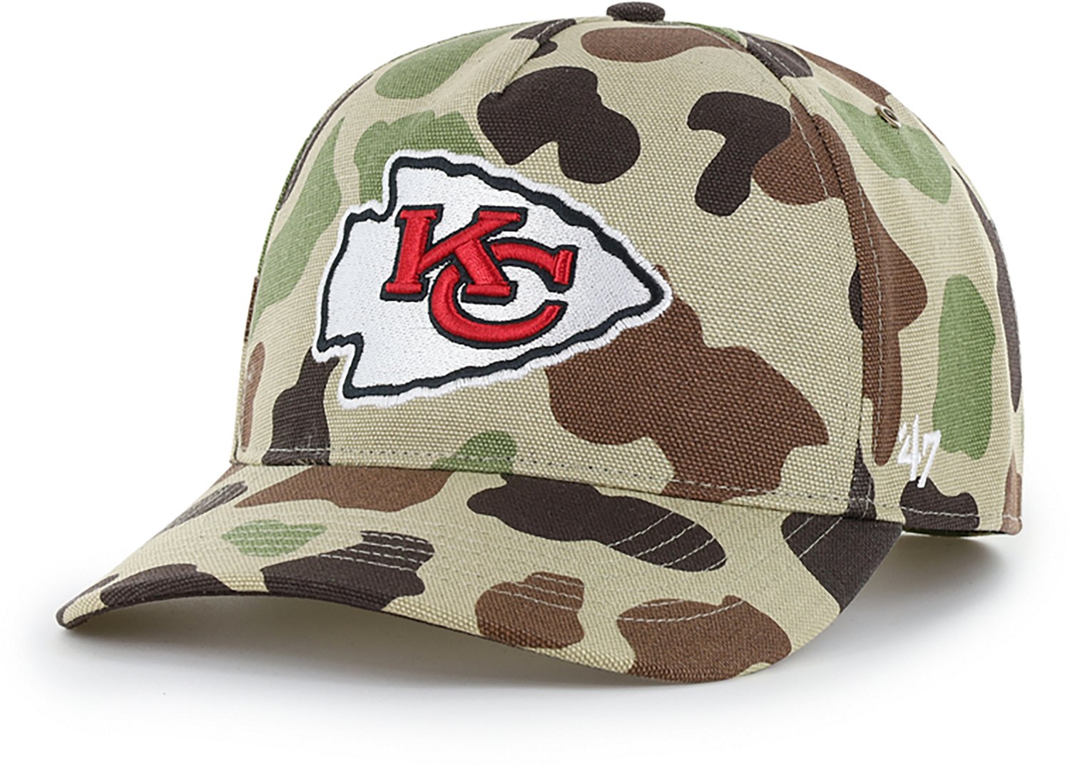 '47 Kansas City Chiefs Carhartt Duck Camo Hitch RF Cap - view number 2