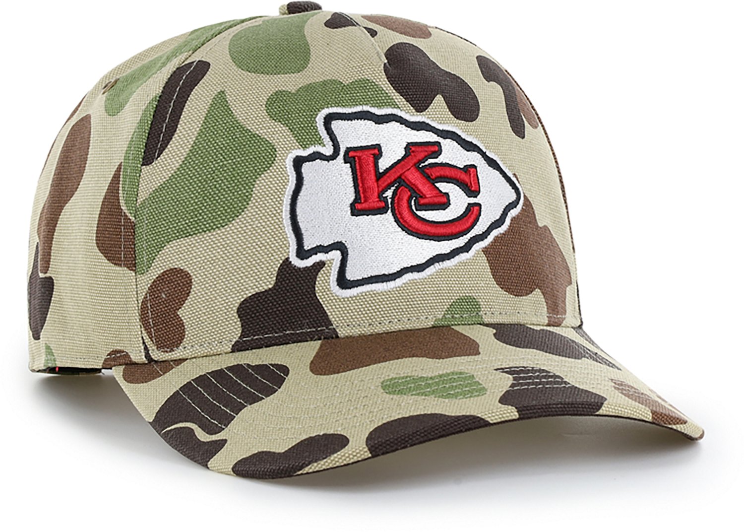'47 Kansas City Chiefs Carhartt Duck Camo Hitch RF Cap - view number 3