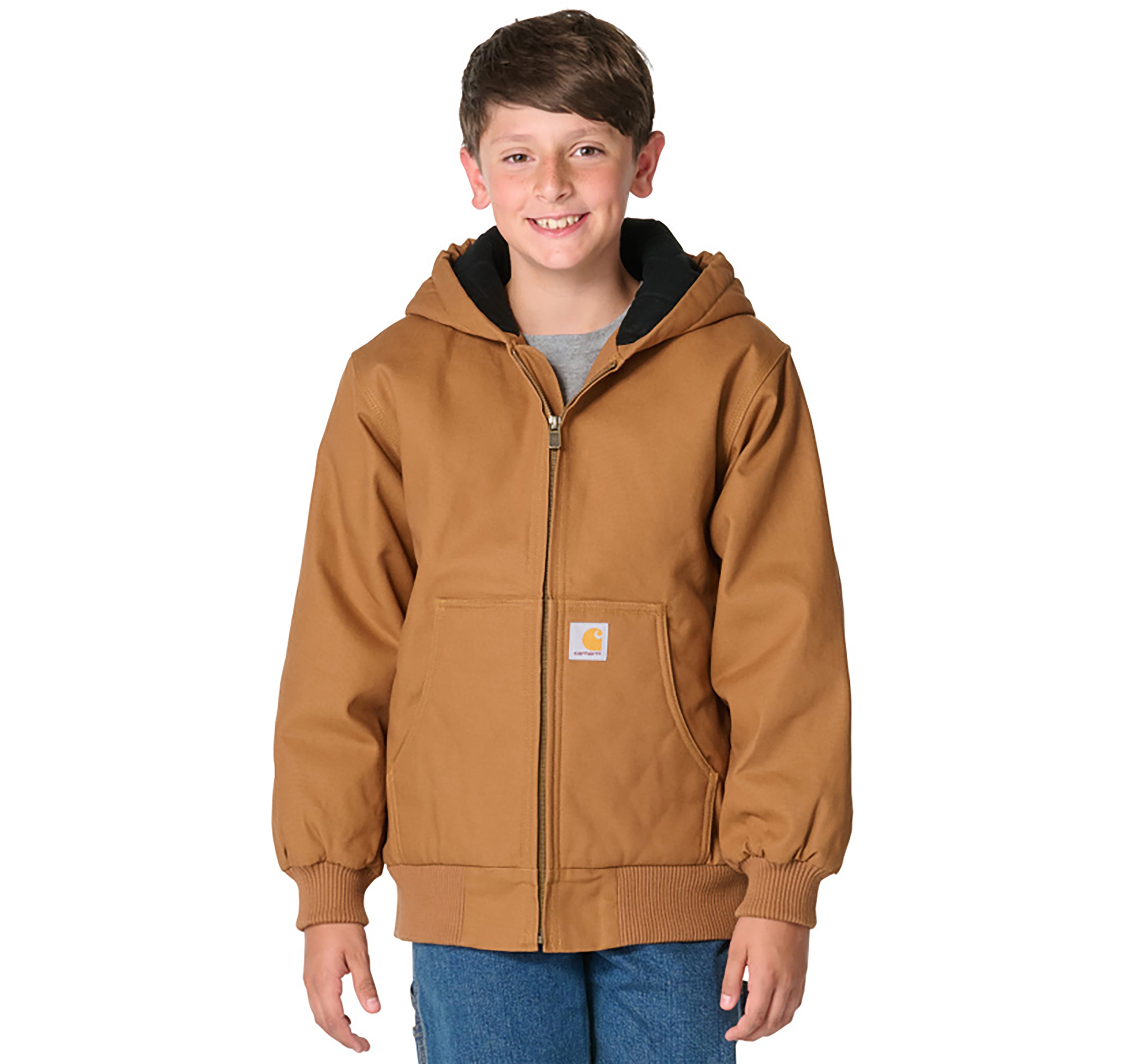 Carhartt Boys' Canvas Insulated Hooded Active Jacket
